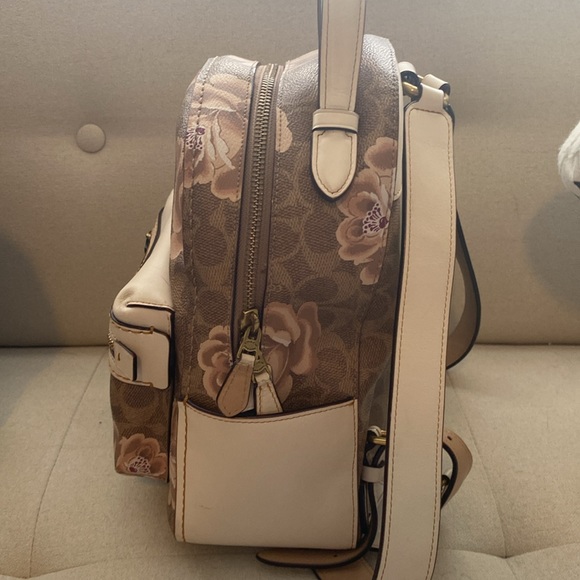 Coach Rose Print Mini Backpack - Picture 2 of 7